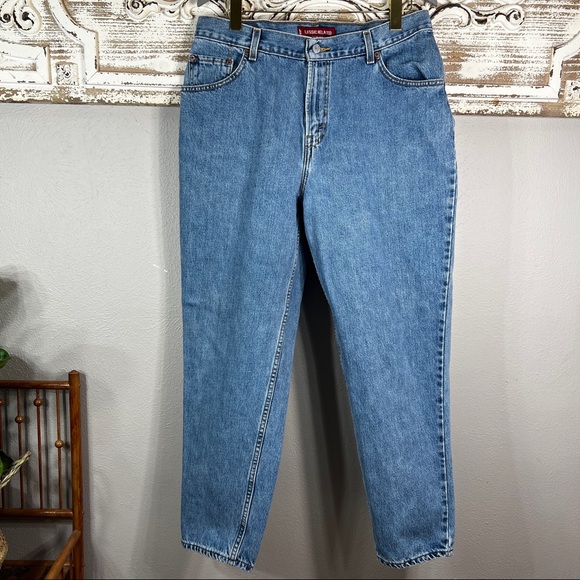 Levi's Denim - Levi’s 550 relaxed tapered leg high rise mom jeans medium blue wash size…